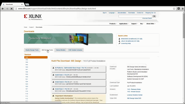 Download from Xilinx
